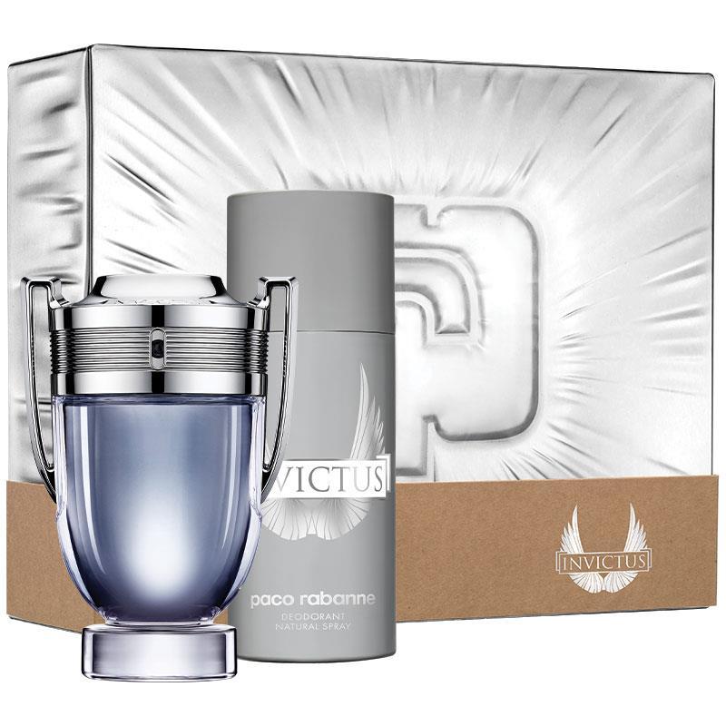 Rabanne Invictus Eau de Toilette 100ml & Deodorant Spray 2 Piece Set