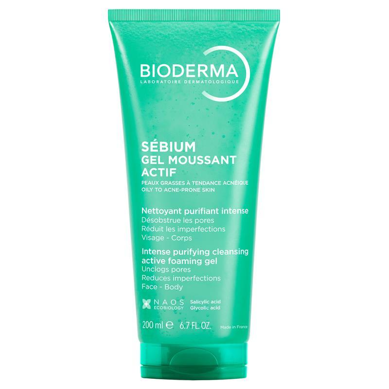 Bioderma Sebium Gel Moussant Actif Exfoliating Cleanser suitable For Acne Prone Skin 200ml
