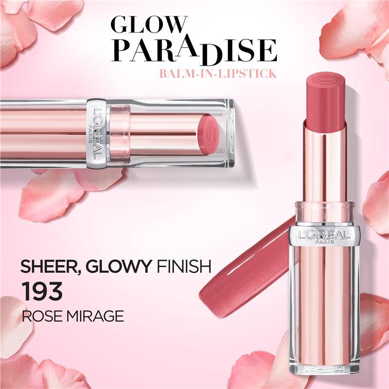 L'Oreal Paris Glow Paradise Balm-In-Lipstick 193 Rose Mirage