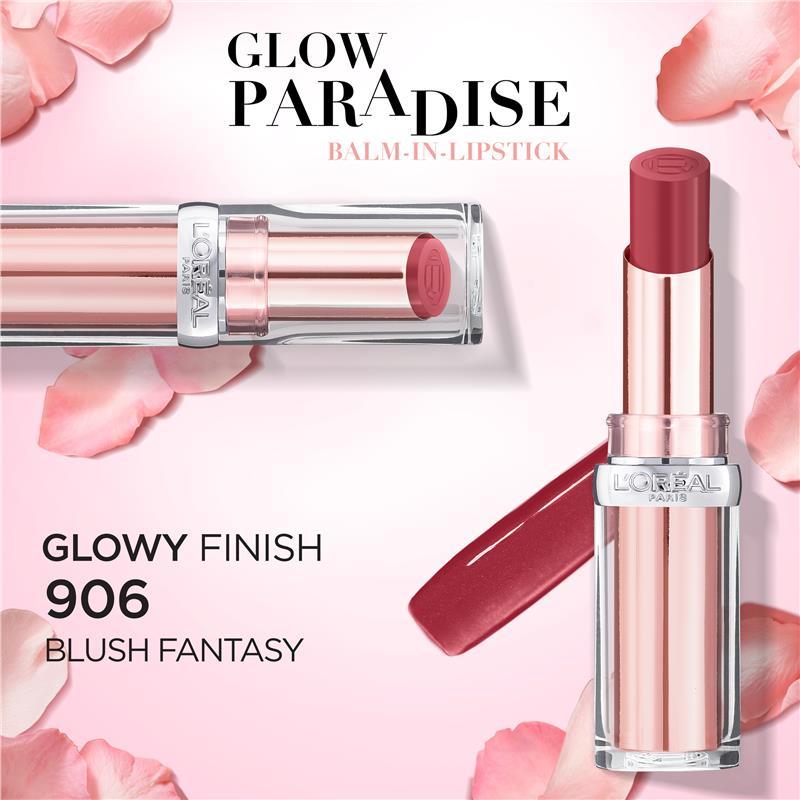 L'Oreal Paris Glow Paradise Balm-In-Lipstick 906 Blush Fantasy