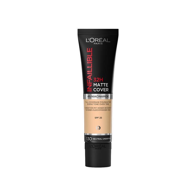 L'Oreal Paris Infallible 32H Matte Cover 4% Niacinamide 130N