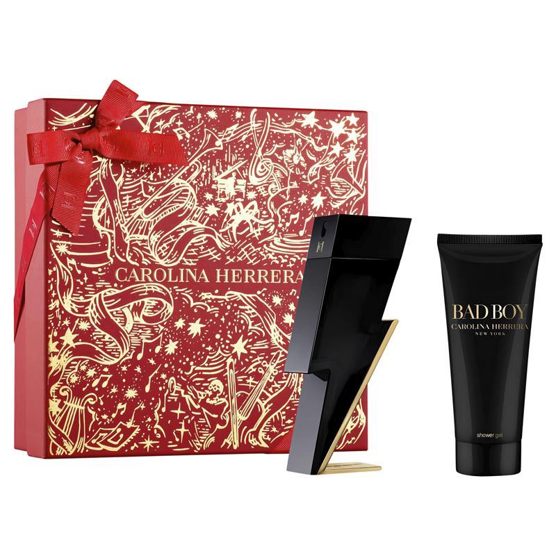 Carolina Herrera Bad Boy Eau De Toilette 100ml & Shower Gel 2 Piece Set