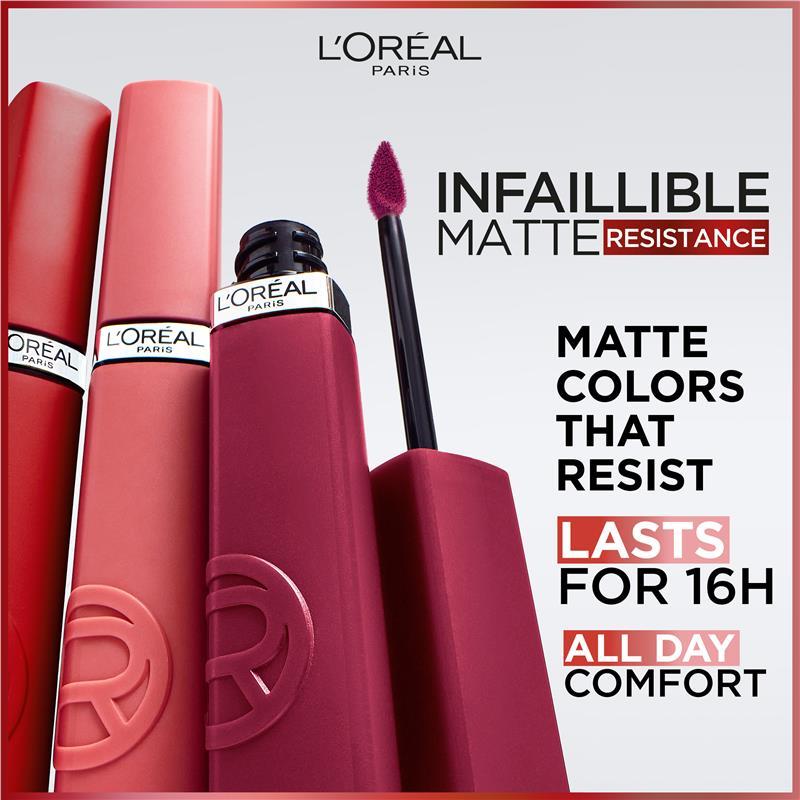 L'Oreal Paris Infallible Le Matte Resistance Liquid Lipstick 420 Le Rouge Paris