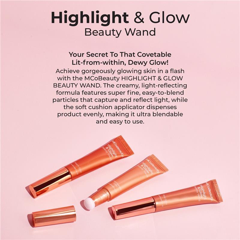 MCoBeauty Highlight & Glow Beauty Wand Blush Glow New