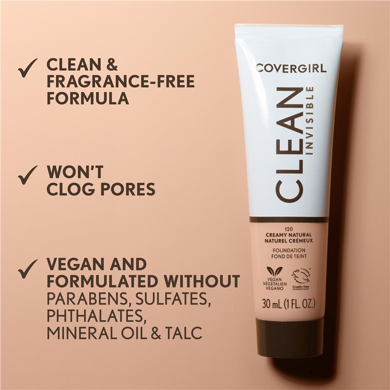 Covergirl Clean Invisible Foundation #163 Golden Honey