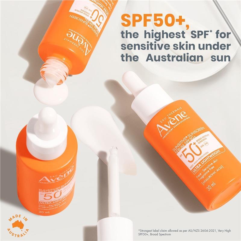 Avene Sunsitive Sunscreen Serum SPF 50+ 30ml