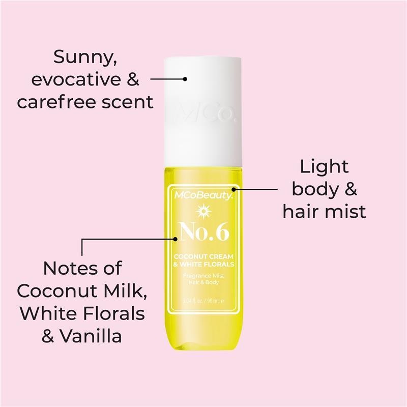 MCoBeauty Coconut & Wildberries No.6 Fragrance Hair & Body Mist 90ml