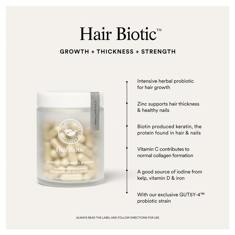 The Beauty Chef Hair Biotic Hair & Nails 60 Capsules