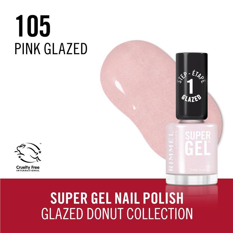 Rimmel Super Gel Nail Polish 105 Pink Glazed