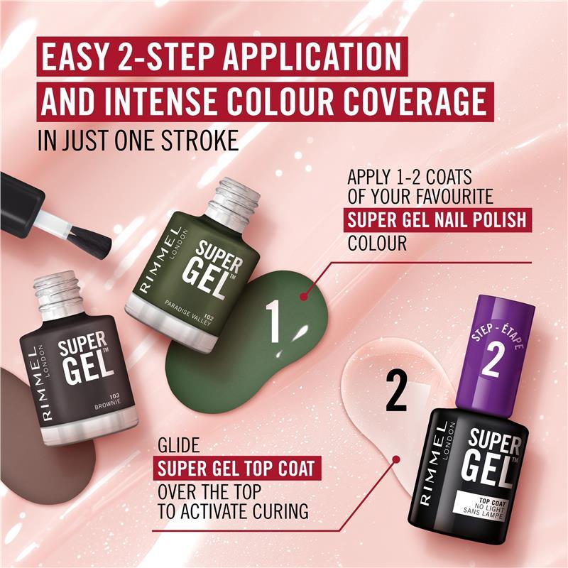 Rimmel Super Gel Nail Polish 105 Pink Glazed