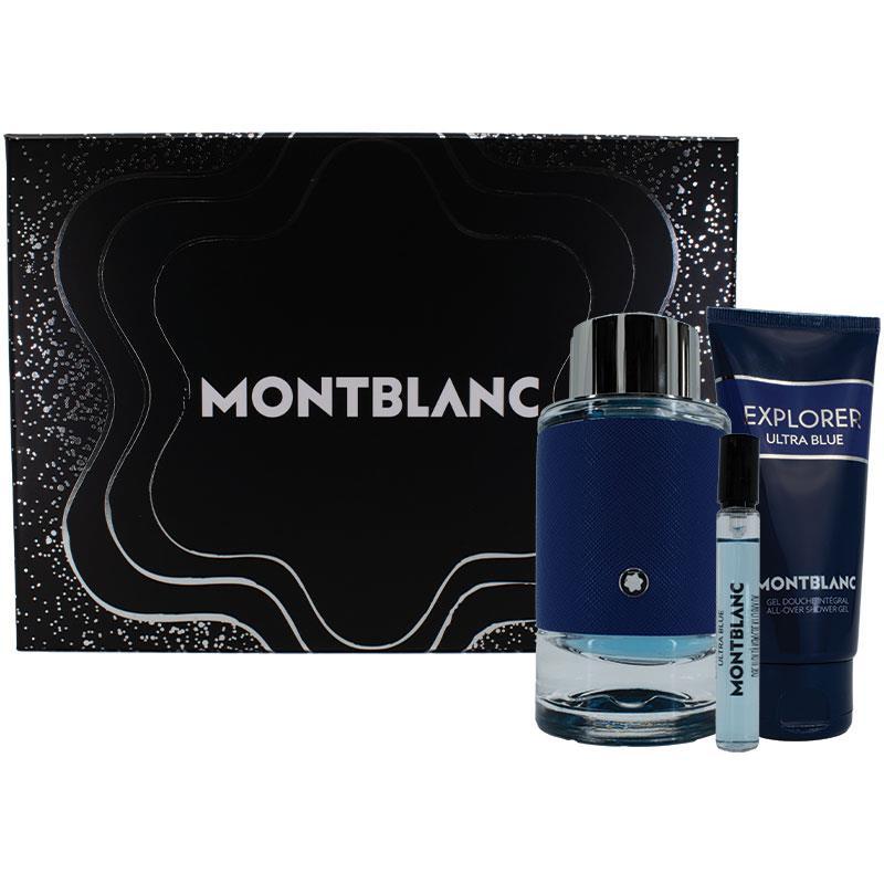 Mont Blanc Explorer Ultra Blue Eau de Parfum 100ml 3 Piece Set