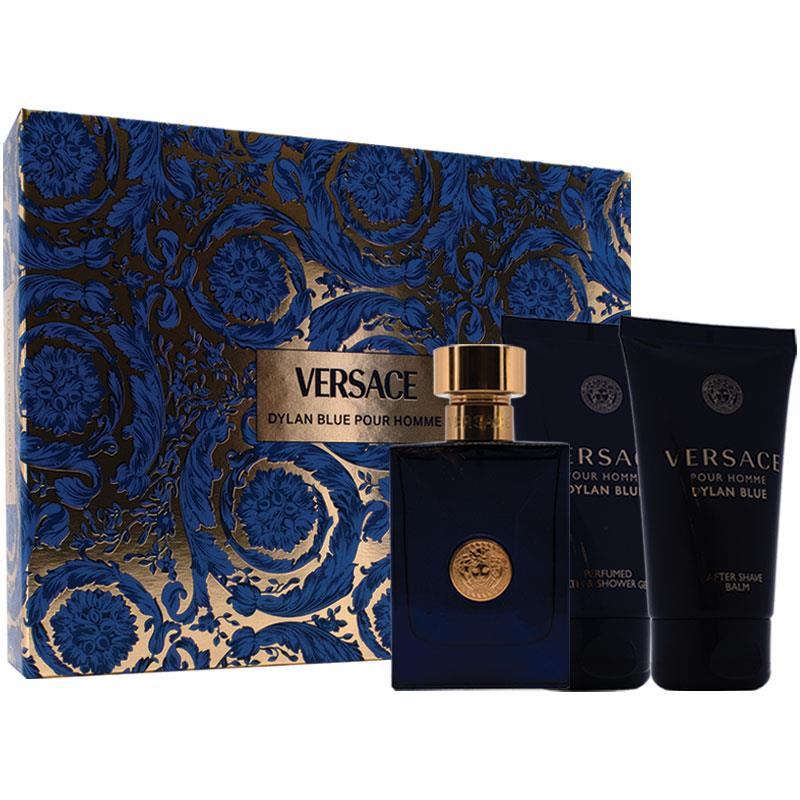Versace Dylan Blue Eau de Toilette 50ml + 50ml Shower Gel + 50ml Aftershave Balm 3 Piece Set