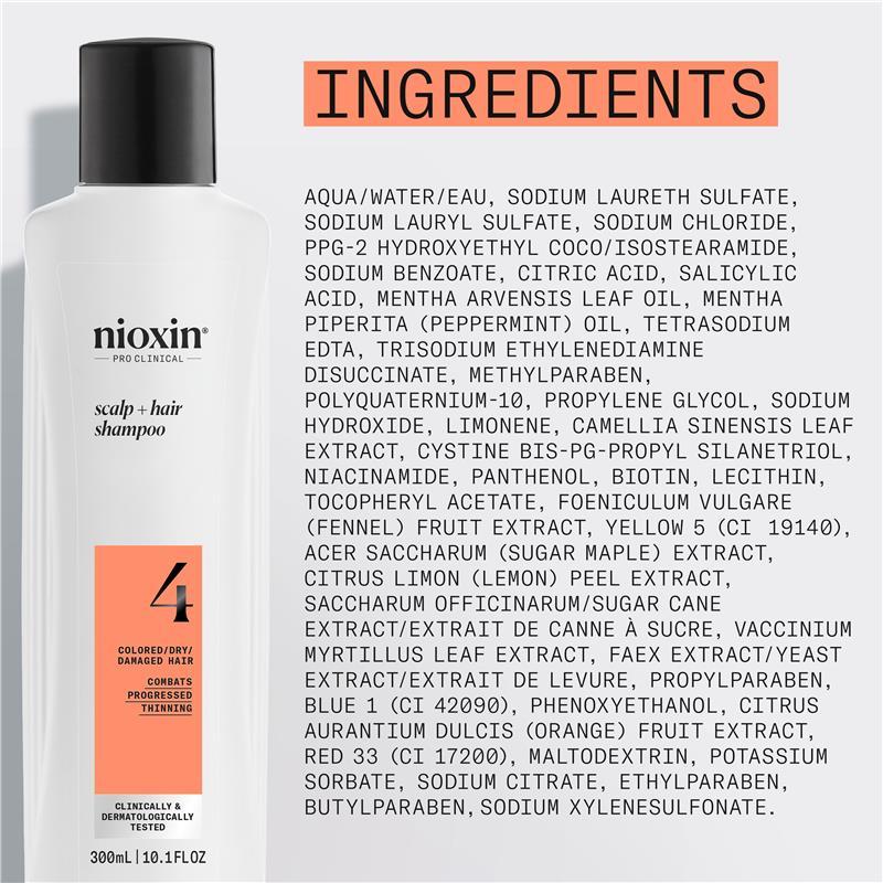 Nioxin Scalp + Hair Thickening System 4 Shampoo 300ml