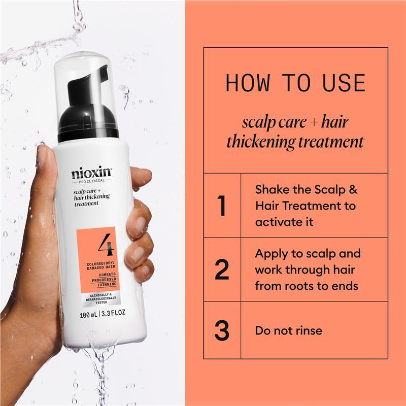 Nioxin Scalp + Hair Thickening System 4 Leave on Treatment 100ml