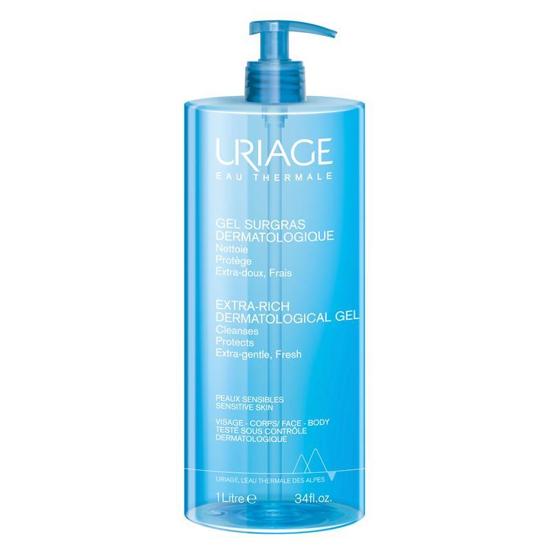 Uriage Eau Thermale Extra-Rich Dermatological Cleansing Gel 1L