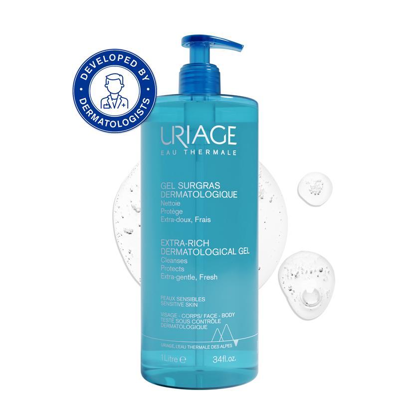 Uriage Eau Thermale Extra-Rich Dermatological Cleansing Gel 1L