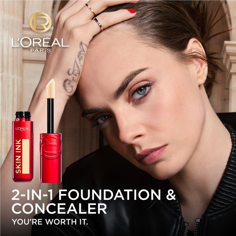 L'Oreal Paris Infallible Skin Ink Foundation Medium Cool 180