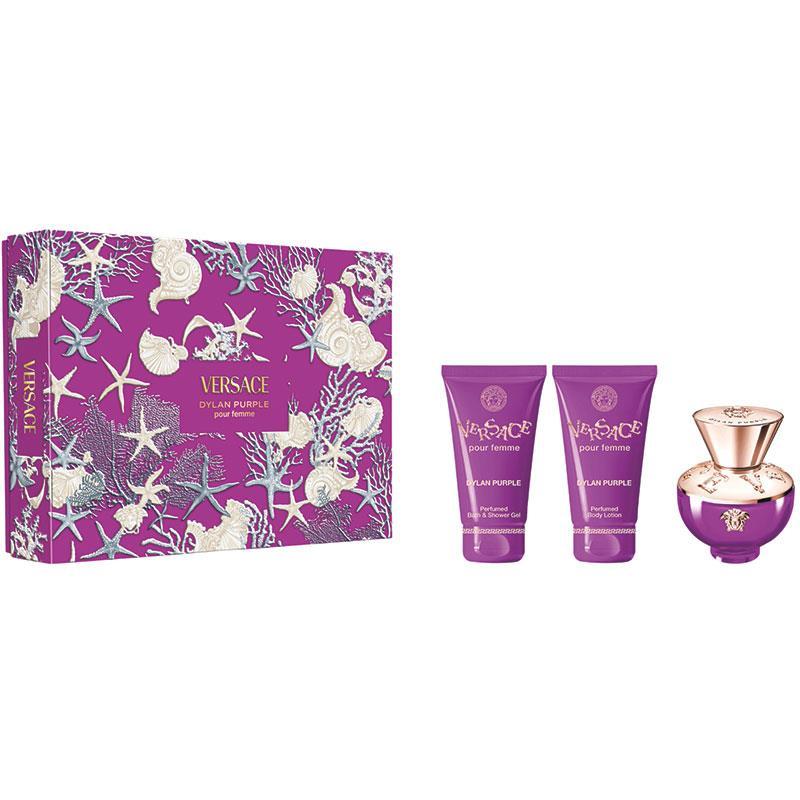 Versace Dylan Purple Eau de Toilette 50ml + Shower Gel + Body Lotion 3 Piece Set 2025