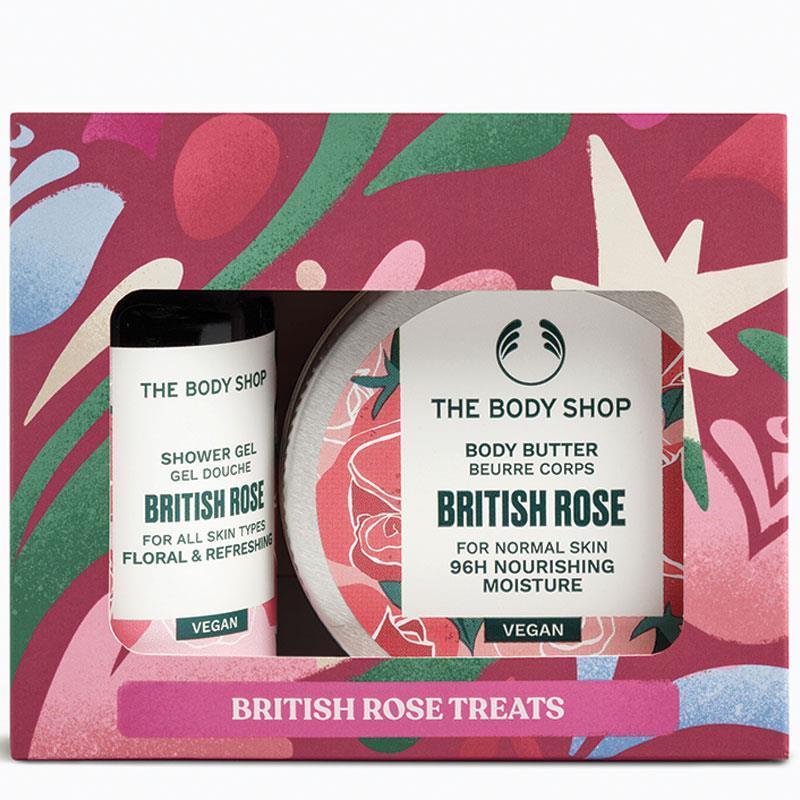 The Body Shop British Rose Shower Gel and Body Butter Duo Set