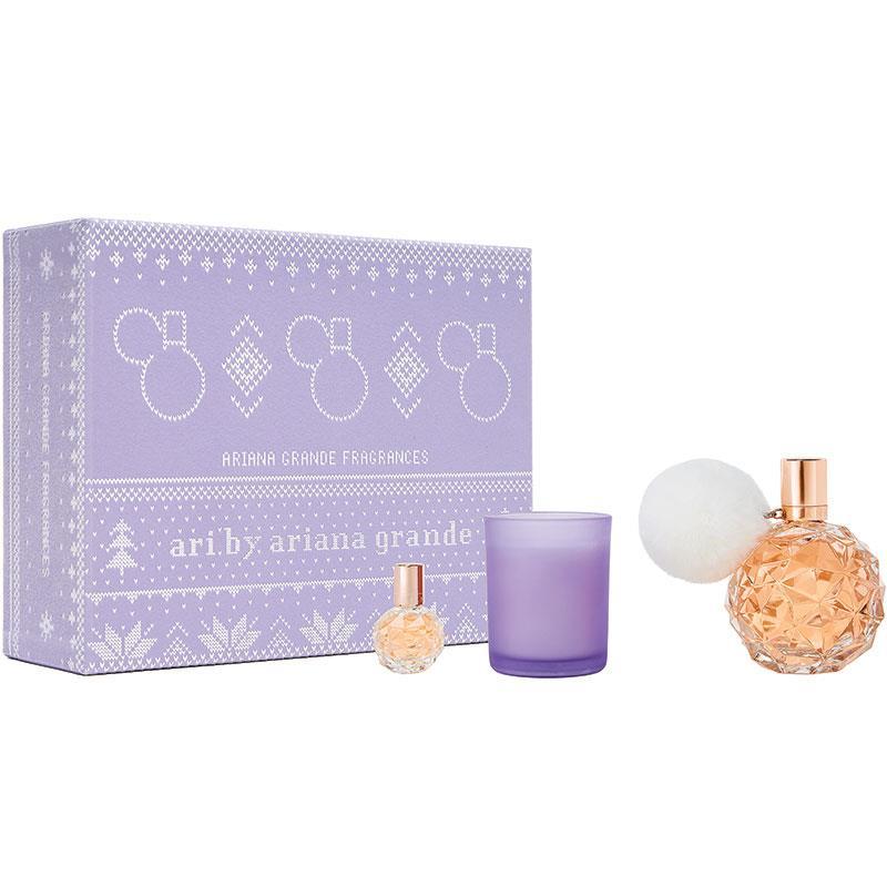 Ariana Grande Ari Eau de Parfum 100ml + 7.5ml + Candle 3 Piece Set