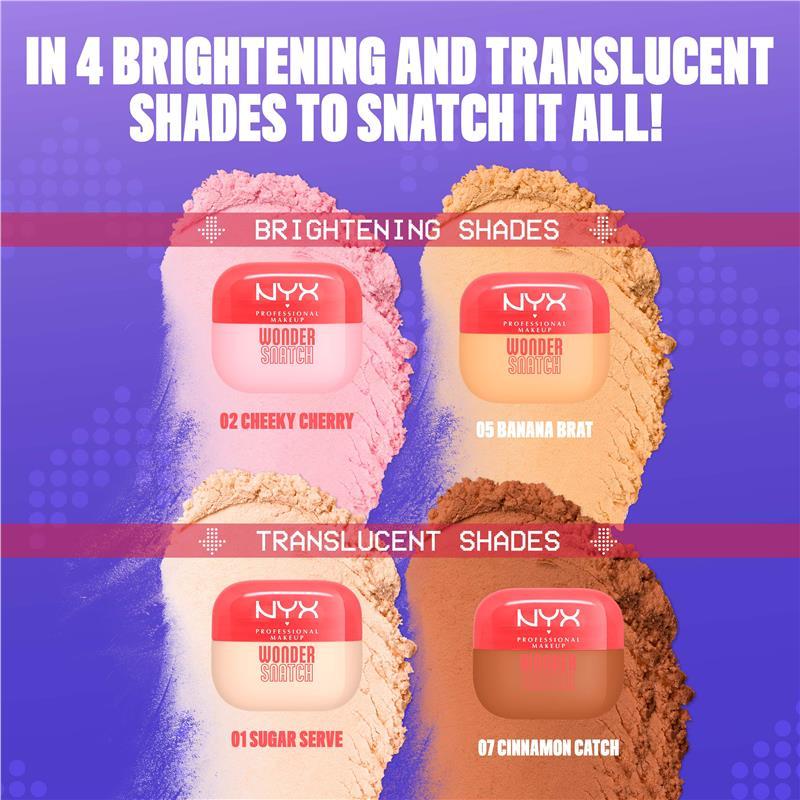 NYX Wonder Snatch Powder Banana Brat Brightening Yellow