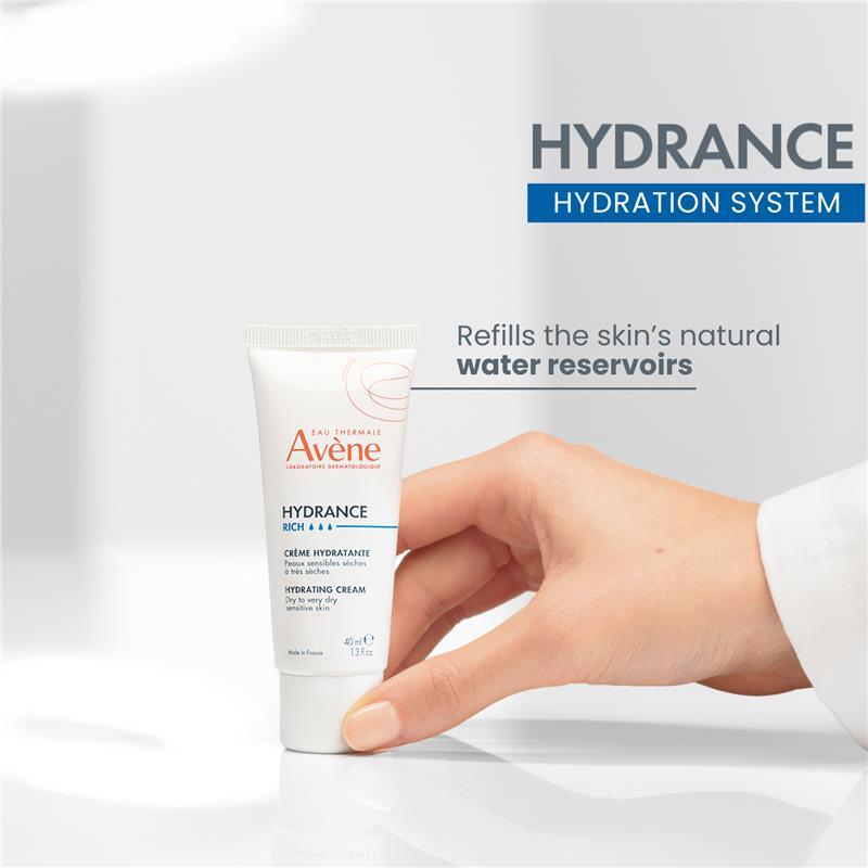 Avene Hydrance Rich Hydrating Cream 40ml - Moisturiser for dehydrated skin