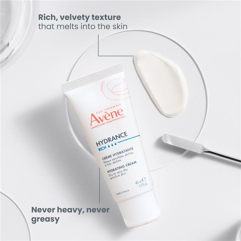 Avene Hydrance Rich Hydrating Cream 40ml - Moisturiser for dehydrated skin