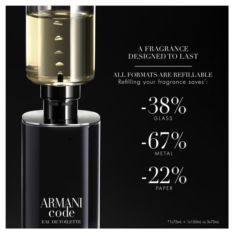 Giorgio Armani Code For Men Eau de Toilette 75ml