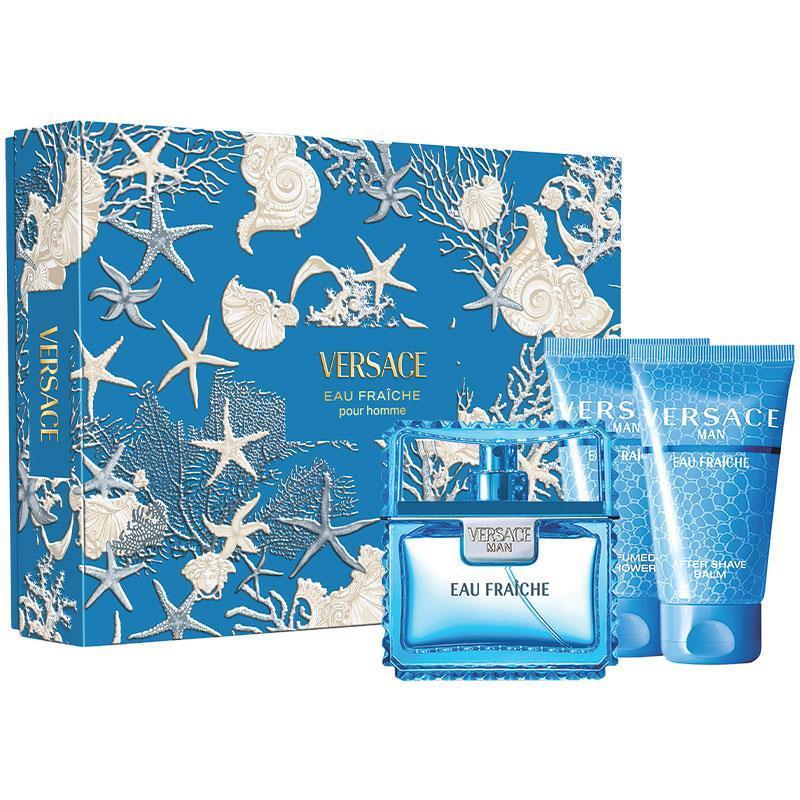 Versace Eau Fraiche Set Eau de Toilette 50ml Plus Shower Gel 50ml Plus Shampoo 50ml