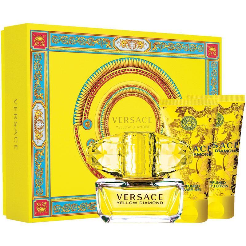 Versace Yellow Diamond Eau de Toilette 50ml 3 Piece Set