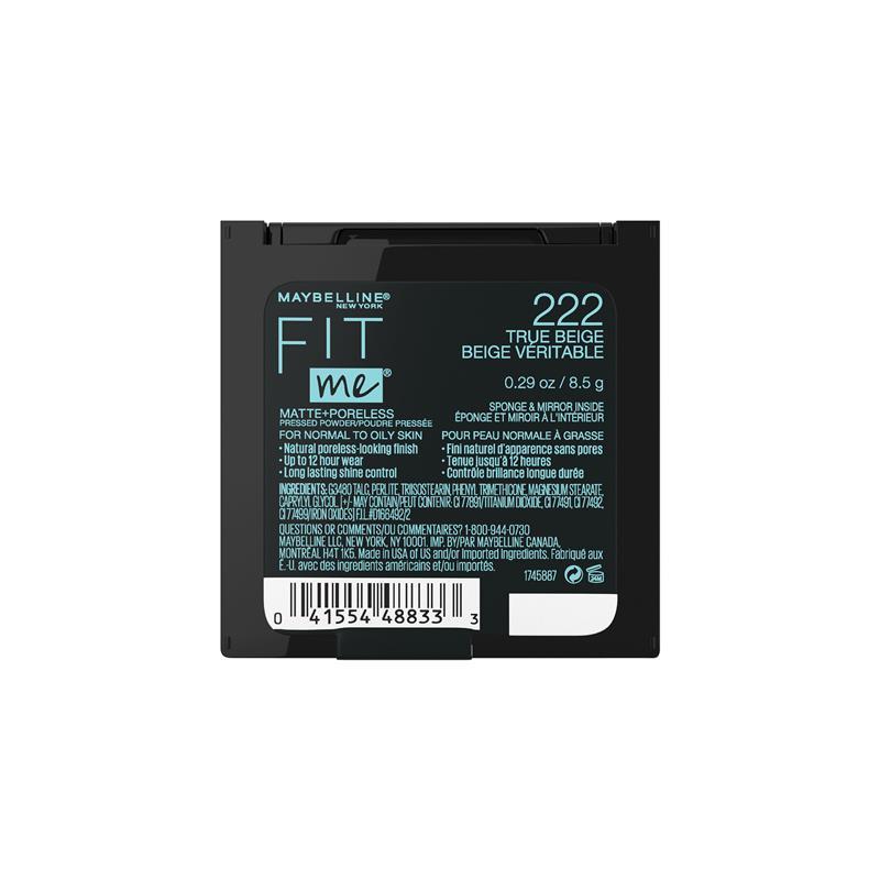 Maybelline Fit Me Matte Poreless Powder 222 True Beige